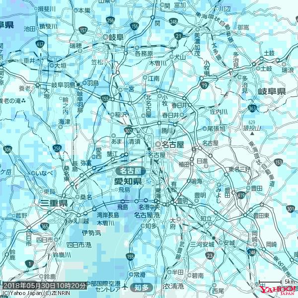 名古屋の天気(雨) 降水強度: 1.95(mm/h) 2018年05月30日 10時20分の雨雲 #雨雲bot #bot 名古屋の天気(雨) 降水強度: 1.95(mm/h) 2018年05月30日 10時20分の雨雲 #雨雲bot #bot