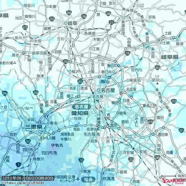 名古屋の天気(雨) 降水強度: 1.45(mm/h) 2018年06月06日 00時40分の雨雲 #雨雲bot #bot 名古屋の天気(雨) 降水強度: 1.45(mm/h) 2018年06月06日 00時40分の雨雲 #雨雲bot #bot