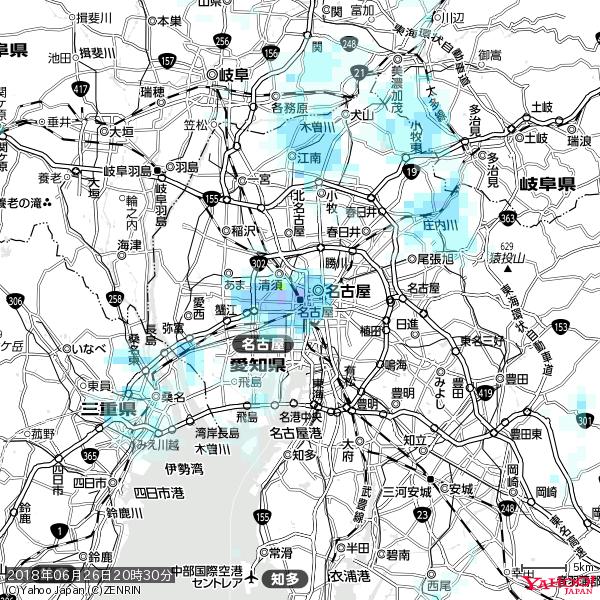 名古屋の天気(雨) 降水強度: 5.75(mm/h) 2018年06月26日 20時30分の雨雲 #雨雲bot #bot 名古屋の天気(雨) 降水強度: 5.75(mm/h) 2018年06月26日 20時30分の雨雲 #雨雲bot #bot