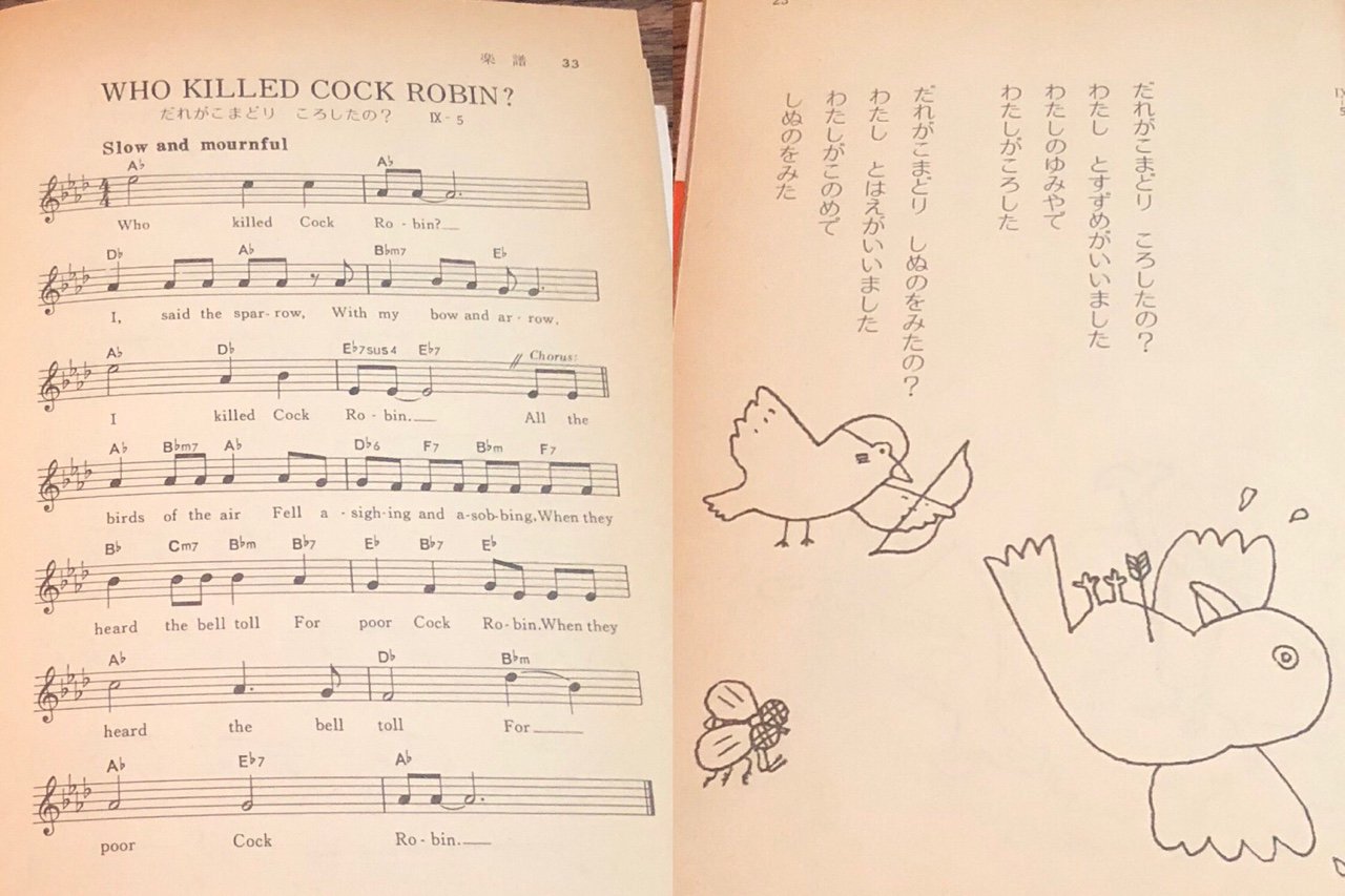 だれがこまどりころしたの? Who killed Cock Robin? だれがこまどりころしたの? Who killed Cock Robin?