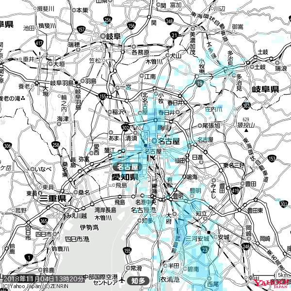 名古屋の天気(雨) 降水強度: 2.88(mm/h) 2018年11月04日 13時20分の雨雲 #雨雲bot #bot 名古屋の天気(雨) 降水強度: 2.88(mm/h) 2018年11月04日 13時20分の雨雲 #雨雲bot #bot