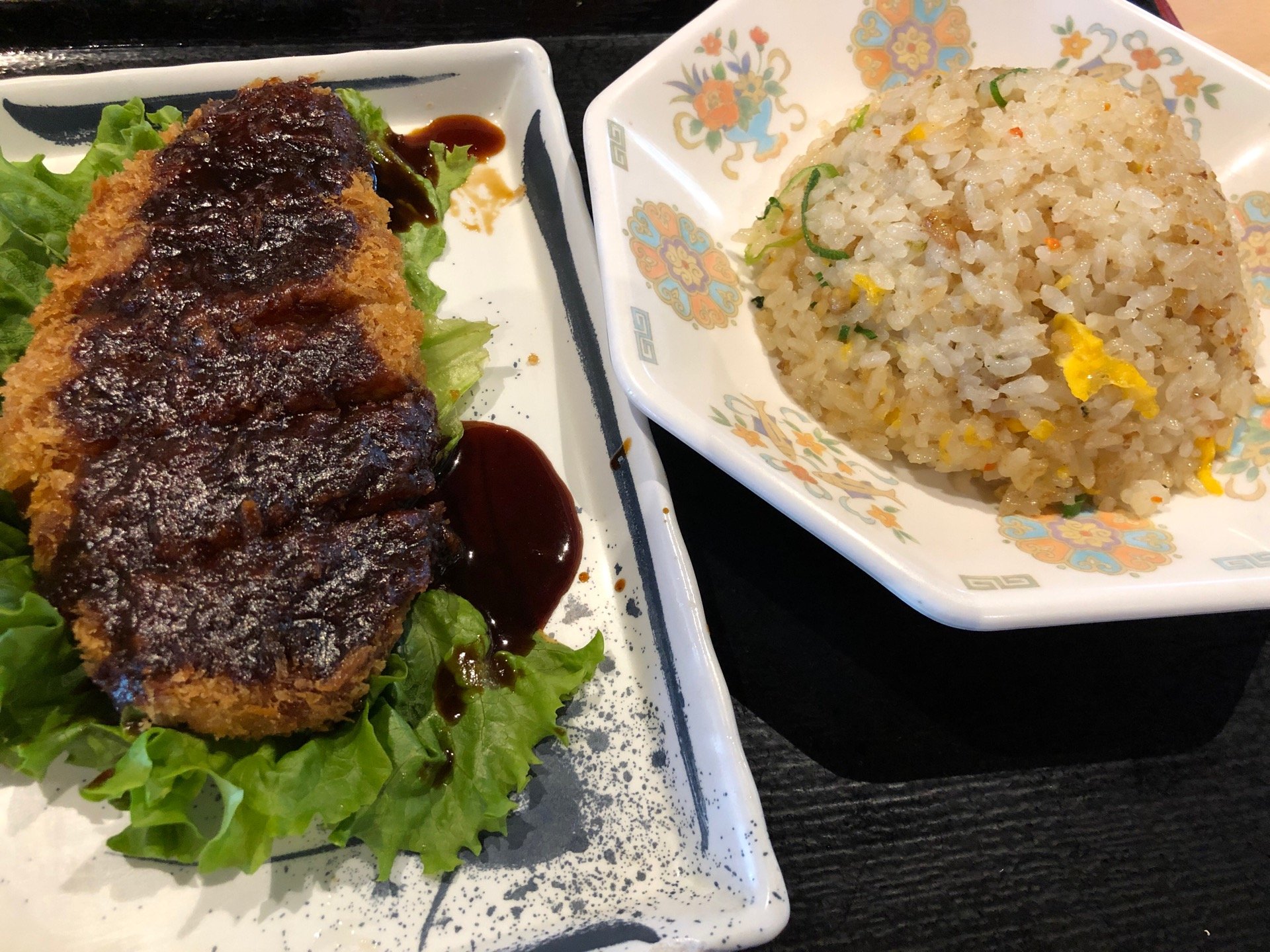 名古屋めし味噌カツとチャーハン (@ ザめしや 刈谷オアシス店 in 刈谷市, 愛知県) 名古屋めし味噌カツとチャーハン (@ ザめしや 刈谷オアシス店 in 刈谷市, 愛知県)