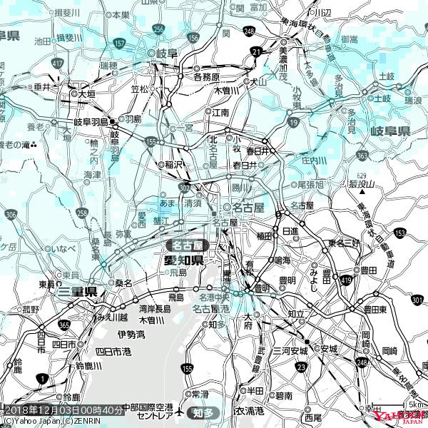 名古屋の天気(雨) 降水強度: 0.75(mm/h) 2018年12月03日 00時40分の雨雲 #雨雲bot #bot 名古屋の天気(雨) 降水強度: 0.75(mm/h) 2018年12月03日 00時40分の雨雲 #雨雲bot #bot