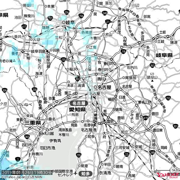 名古屋の天気(雨) 降水強度: 0.65(mm/h) 2019年01月26日 19時30分の雨雲 #雨雲bot #bot 名古屋の天気(雨) 降水強度: 0.65(mm/h) 2019年01月26日 19時30分の雨雲 #雨雲bot #bot