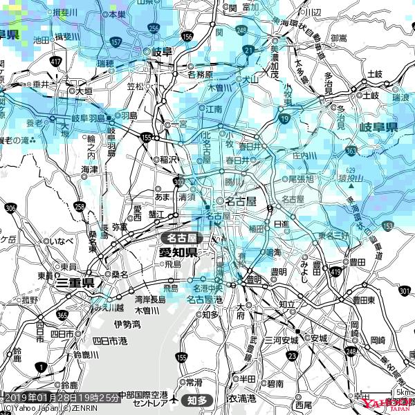 名古屋の天気(雨) 降水強度: 2.38(mm/h) 2019年01月28日 19時25分の雨雲 #雨雲bot #bot 名古屋の天気(雨) 降水強度: 2.38(mm/h) 2019年01月28日 19時25分の雨雲 #雨雲bot #bot