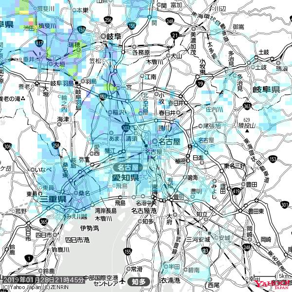 名古屋の天気(雨) 降水強度: 3.88(mm/h) 2019年01月28日 21時45分の雨雲 #雨雲bot #bot 名古屋の天気(雨) 降水強度: 3.88(mm/h) 2019年01月28日 21時45分の雨雲 #雨雲bot #bot