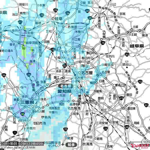 名古屋の天気(雨) 降水強度: 3.88(mm/h) 2019年01月28日 22時45分の雨雲 #雨雲bot #bot 名古屋の天気(雨) 降水強度: 3.88(mm/h) 2019年01月28日 22時45分の雨雲 #雨雲bot #bot