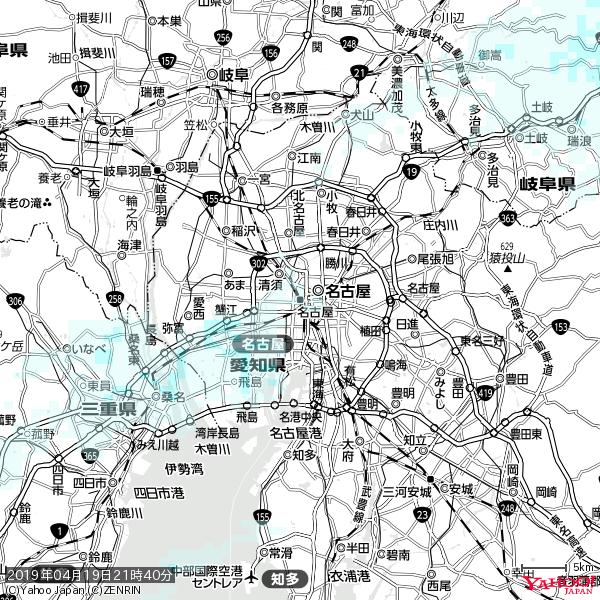 名古屋の天気(雨) 降水強度: 0.55(mm/h) 2019年04月19日 21時40分の雨雲 #雨雲bot #bot 名古屋の天気(雨) 降水強度: 0.55(mm/h) 2019年04月19日 21時40分の雨雲 #雨雲bot #bot
