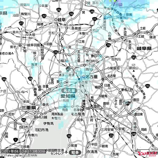 名古屋の天気(雨) 降水強度: 2.88(mm/h) 2019年04月24日 13時30分の雨雲 #雨雲bot #bot 名古屋の天気(雨) 降水強度: 2.88(mm/h) 2019年04月24日 13時30分の雨雲 #雨雲bot #bot