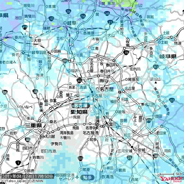 名古屋の天気(雨) 降水強度: 3.13(mm/h) 2019年04月24日 17時50分の雨雲 #雨雲bot #bot 名古屋の天気(雨) 降水強度: 3.13(mm/h) 2019年04月24日 17時50分の雨雲 #雨雲bot #bot
