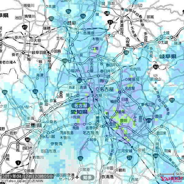 名古屋の天気(雨) 降水強度: 6.25(mm/h) 2019年04月24日 20時05分の雨雲 #雨雲bot #bot 名古屋の天気(雨) 降水強度: 6.25(mm/h) 2019年04月24日 20時05分の雨雲 #雨雲bot #bot