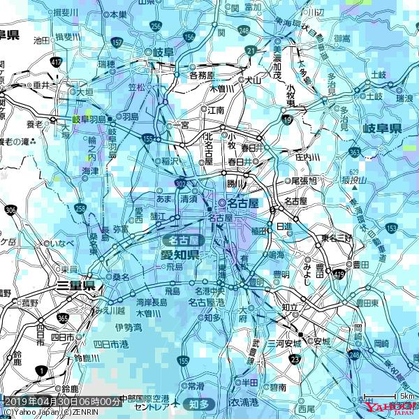 名古屋の天気(雨) 降水強度: 7.25(mm/h) 2019年04月30日 06時00分の雨雲 #雨雲bot #bot 名古屋の天気(雨) 降水強度: 7.25(mm/h) 2019年04月30日 06時00分の雨雲 #雨雲bot #bot