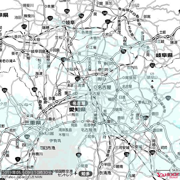 名古屋の天気(雨) 降水強度: 0.55(mm/h) 2019年05月09日 10時30分の雨雲 #雨雲bot #bot 名古屋の天気(雨) 降水強度: 0.55(mm/h) 2019年05月09日 10時30分の雨雲 #雨雲bot #bot