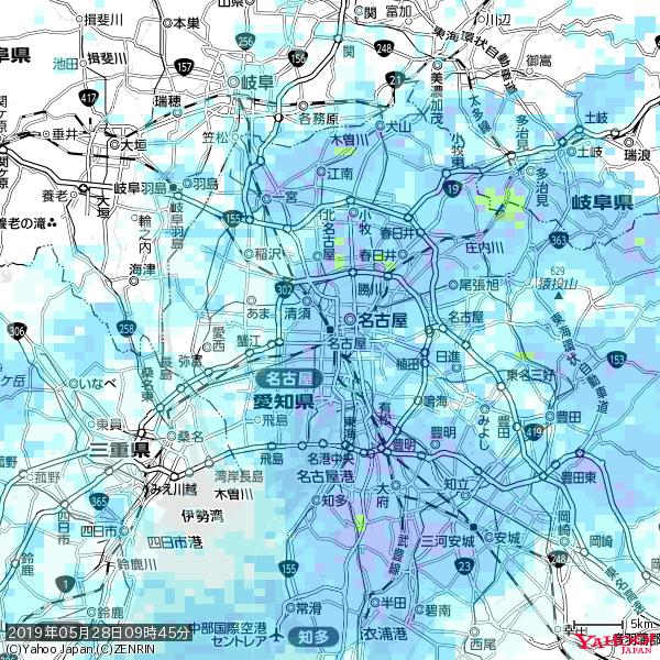 名古屋の天気(雨) 降水強度: 7.25(mm/h) 2019年05月28日 09時45分の雨雲 #雨雲bot #bot 名古屋の天気(雨) 降水強度: 7.25(mm/h) 2019年05月28日 09時45分の雨雲 #雨雲bot #bot