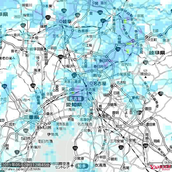 名古屋の天気(雨) 降水強度: 7.25(mm/h) 2019年05月28日 12時45分の雨雲 #雨雲bot #bot 名古屋の天気(雨) 降水強度: 7.25(mm/h) 2019年05月28日 12時45分の雨雲 #雨雲bot #bot