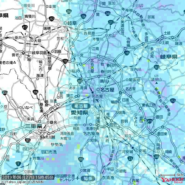 名古屋の天気(雨) 降水強度: 7.75(mm/h) 2019年06月27日 15時45分の雨雲 #雨雲bot #bot 名古屋の天気(雨) 降水強度: 7.75(mm/h) 2019年06月27日 15時45分の雨雲 #雨雲bot #bot