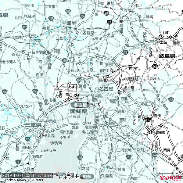 名古屋の天気(雨) 降水強度: 0.65(mm/h) 2019年07月03日 17時35分の雨雲 #雨雲bot #bot 名古屋の天気(雨) 降水強度: 0.65(mm/h) 2019年07月03日 17時35分の雨雲 #雨雲bot #bot