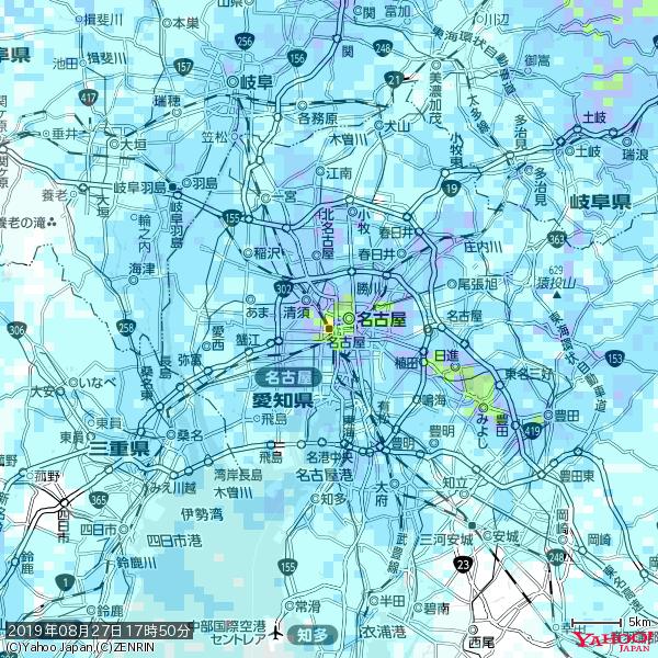 名古屋の天気(雨): 激しい雨 降水強度: 38.50(mm/h) 2019年08月27日 17時50分の雨雲 #豪雨bot #雨雲bot #bot 名古屋の天気(雨): 激しい雨 降水強度: 38.50(mm/h) 2019年08月27日 17時50分の雨雲 #豪雨bot #雨雲bot #bot