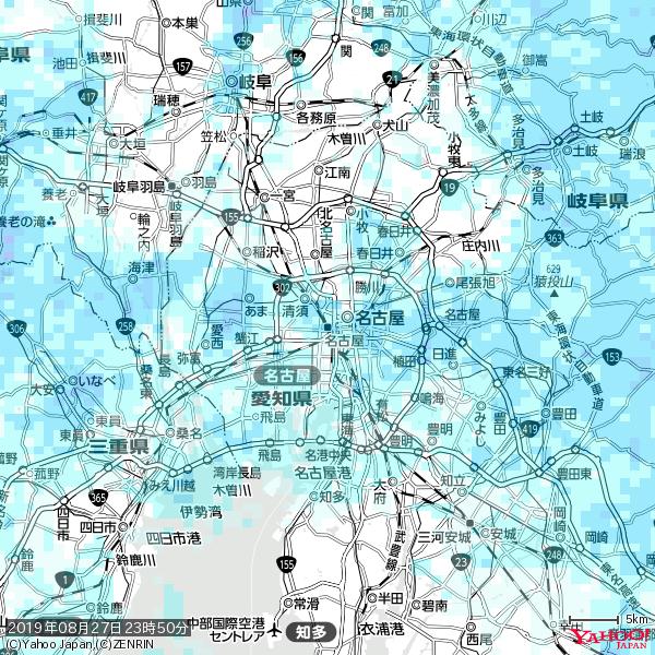 名古屋の天気(雨) 降水強度: 3.38(mm/h) 2019年08月27日 23時50分の雨雲 #雨雲bot #bot 名古屋の天気(雨) 降水強度: 3.38(mm/h) 2019年08月27日 23時50分の雨雲 #雨雲bot #bot