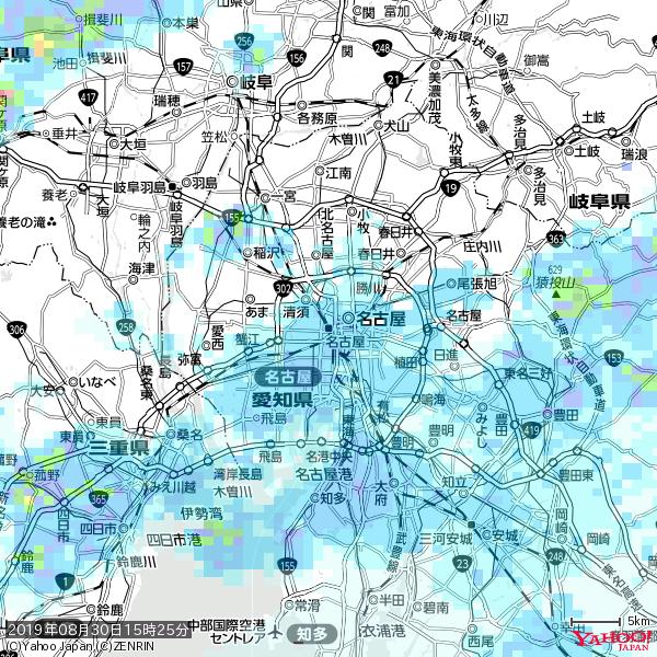 名古屋の天気(雨) 降水強度: 4.13(mm/h) 2019年08月30日 15時25分の雨雲 #雨雲bot #bot 名古屋の天気(雨) 降水強度: 4.13(mm/h) 2019年08月30日 15時25分の雨雲 #雨雲bot #bot