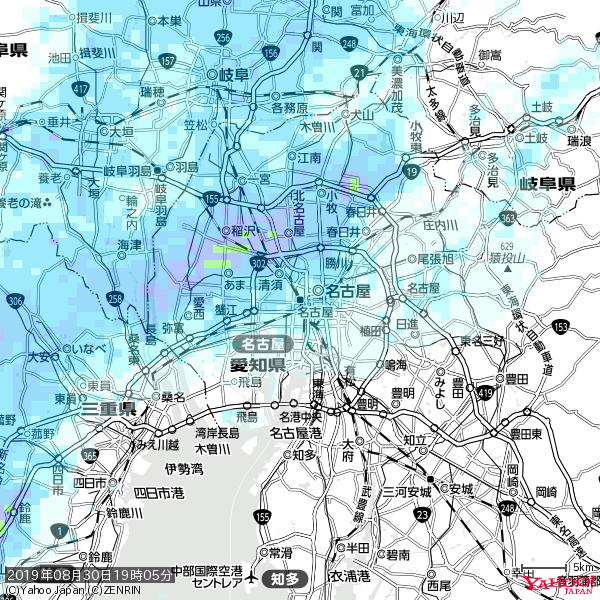 名古屋の天気(雨) 降水強度: 2.63(mm/h) 2019年08月30日 19時05分の雨雲 #雨雲bot #bot 名古屋の天気(雨) 降水強度: 2.63(mm/h) 2019年08月30日 19時05分の雨雲 #雨雲bot #bot