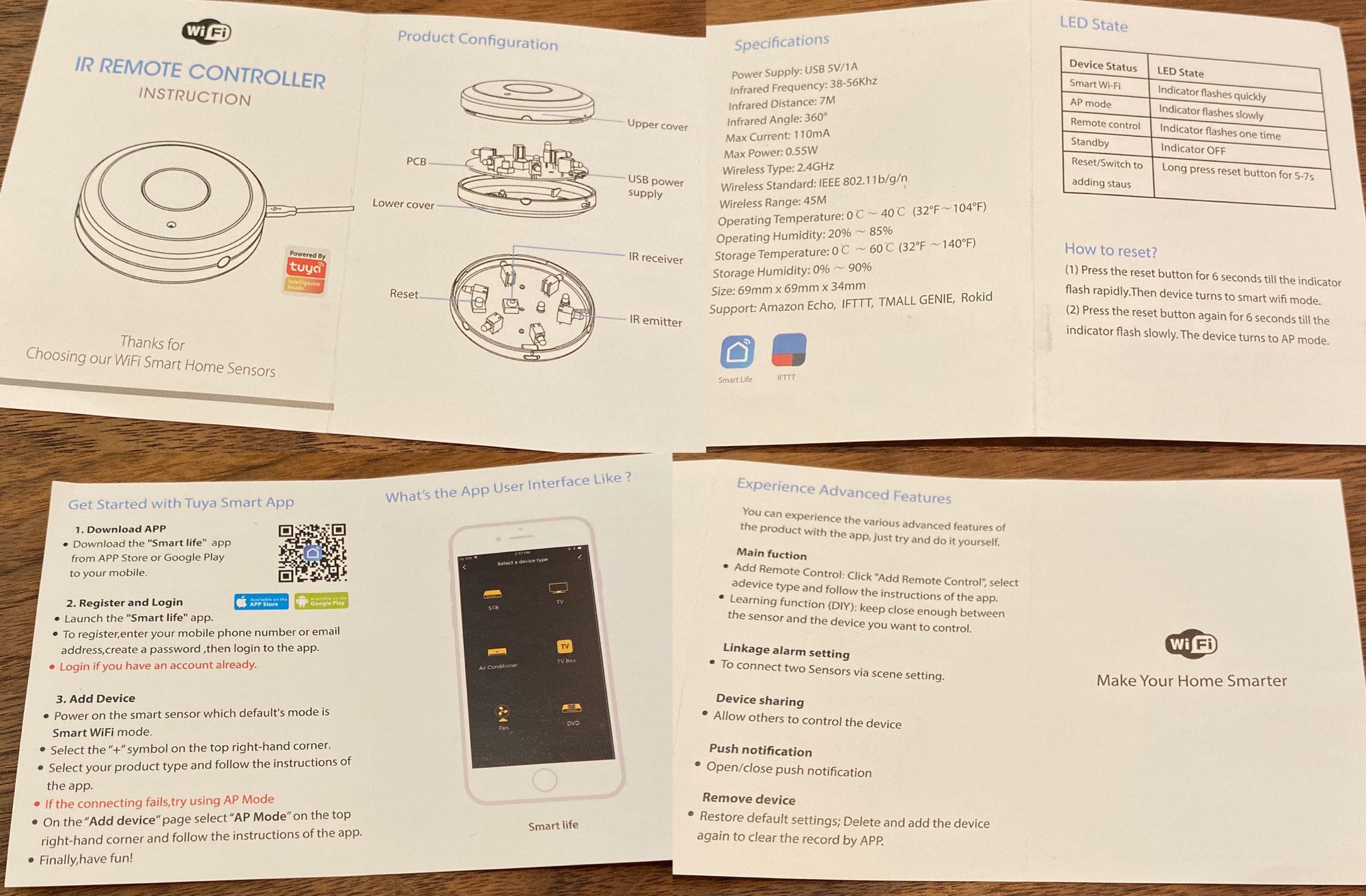Rakuby WiFi IR Reote Controller Instruction with Tuya Smart Life App Rakuby WiFi IR Reote Controller Instruction with Tuya Smart Life App
