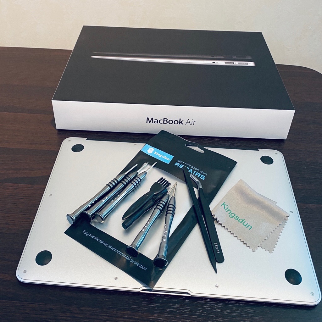 Kingsdun P5ドライバーセット。MacBook Air 開けるためにAmazonにて1180円で購入。 「MacBookシリーズ(2009 2010 2011 2012 2013 2014 2015 2016 2017 2018)などに対応」 macbookドライバー 精密ドライバー ドライバーセット 星型ドライバー1.2 T5 T6 Y2.0 プラス1.5 Kingsdun P5ドライバーセット。MacBook Air 開けるためにAmazonにて1180円で購入。 「MacBookシリーズ(2009 2010 2011 2012 2013 2014 2015 2016 2017 2018)などに対応」 macbookドライバー 精密ドライバー ドライバーセット 星型ドライバー1.2 T5 T6 Y2.0 プラス1.5