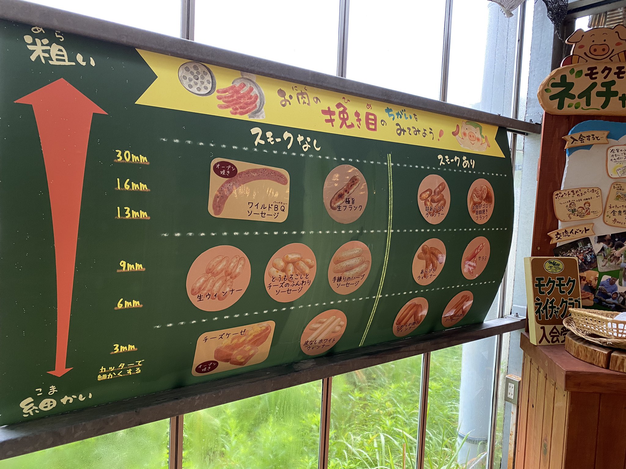 お肉の挽き目のちがい。 お肉の挽き目のちがい。