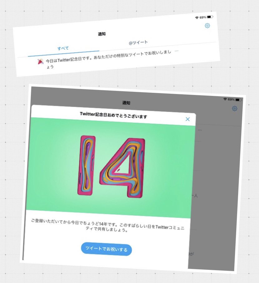 Twitter はじめて14年。 Twitter はじめて14年。