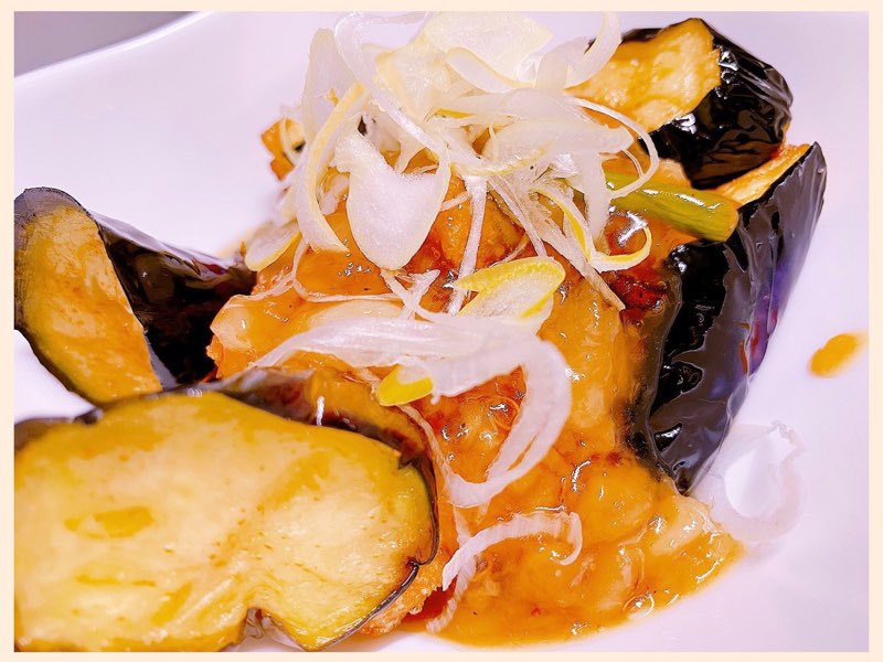 鶏から揚げと揚げなすに大根おろしあんかけ 鶏から揚げと揚げなすに大根おろしあんかけ
