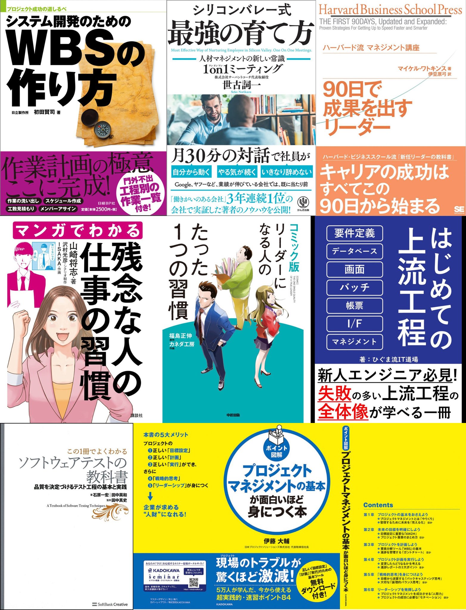 今年2022年はエンジニアリングマネージャーの仕事をすることになったのでリーダーシップ、ピープルマネジメント、プロジェクトマネジメント、プロダクトマネジメント、1on1、WBS、ソフトウェアテスト、上級工程などの本を読んでた。読みかけの本がまだまだ残っている・・・ 今年2022年はエンジニアリングマネージャーの仕事をすることになったのでリーダーシップ、ピープルマネジメント、プロジェクトマネジメント、プロダクトマネジメント、1on1、WBS、ソフトウェアテスト、上級工程などの本を読んでた。読みかけの本がまだまだ残っている・・・