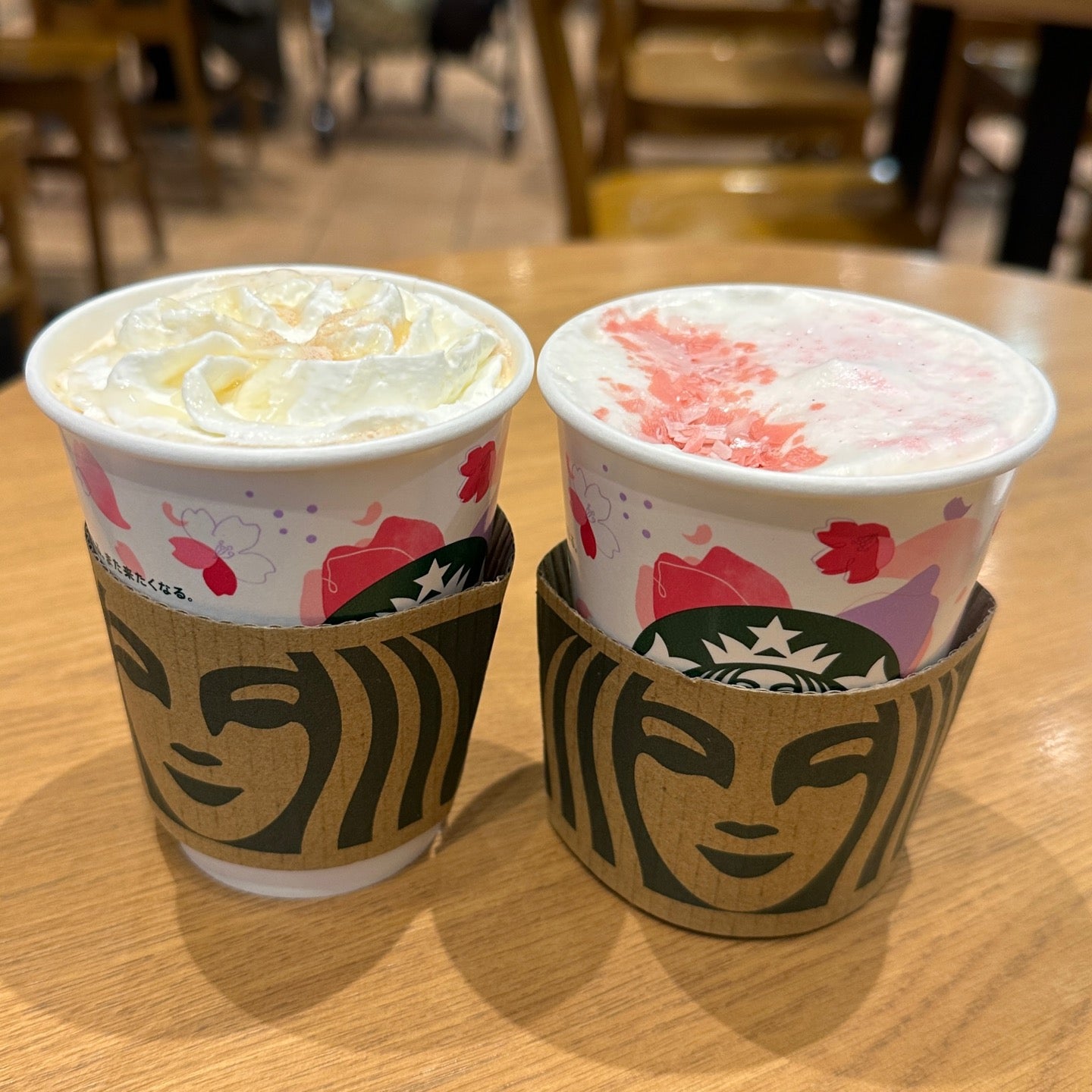 アール グレイ ブーケ ティー ラテ Short ホイップクリーム多め ソース多め & さくら ソイ ラテ Short at スターバックス コーヒー イオンモール木曽川店 (@ Starbucks in 一宮市, 愛知県) アール グレイ ブーケ ティー ラテ Short ホイップクリーム多め ソース多め & さくら ソイ ラテ Short at スターバックス コーヒー イオンモール木曽川店 (@ Starbucks in 一宮市, 愛知県)