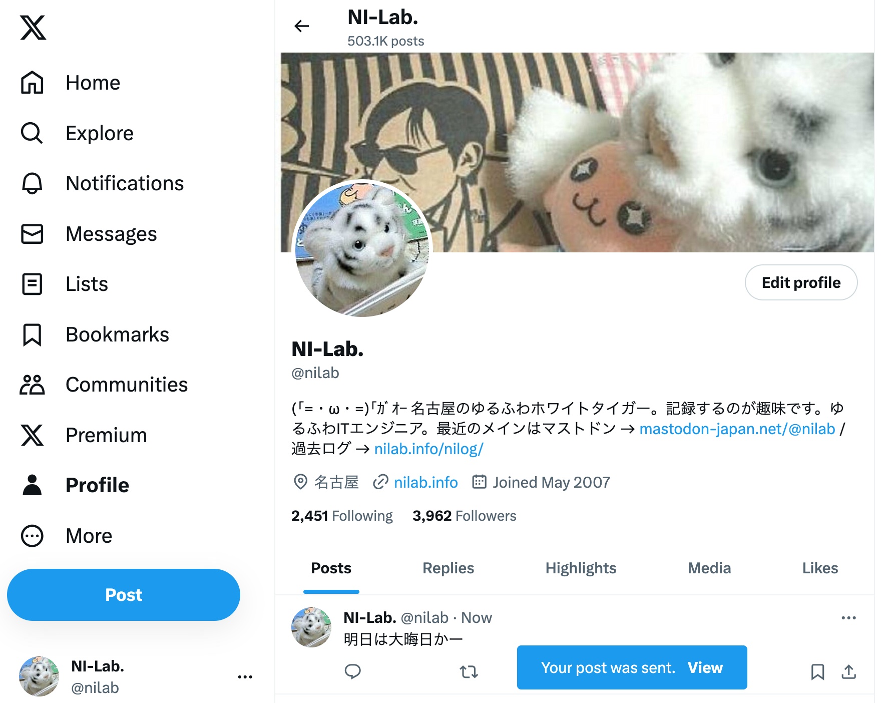 Current status of my account. Current status of my account.