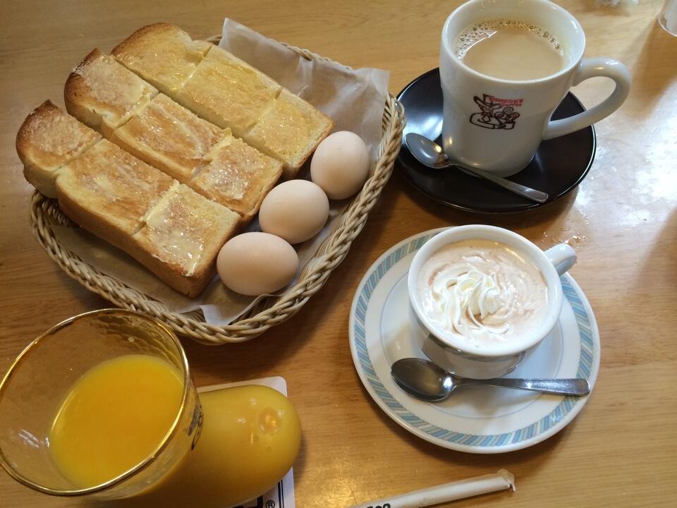 名古屋名物 モーニング サービス (・∀・) (@ コメダ珈琲店 名古屋空港東店) 名古屋名物 モーニング サービス (・∀・) (@ コメダ珈琲店 名古屋空港東店)