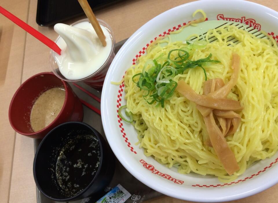 ざるラーメン & ヨーグルトクリーム with ベリーソース (@ スガキヤ ダイエー上飯田店) ざるラーメン & ヨーグルトクリーム with ベリーソース (@ スガキヤ ダイエー上飯田店)