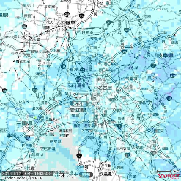 名古屋の天気(雨): 降水強度: 2.13(mm/h) 2014年12月04日 15時50分の雨雲 #雨雲bot #bot 名古屋の天気(雨): 降水強度: 2.13(mm/h) 2014年12月04日 15時50分の雨雲 #雨雲bot #bot