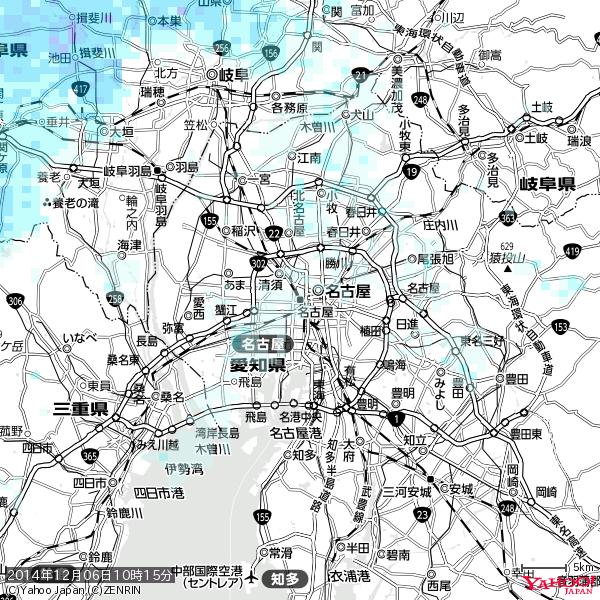 名古屋の天気(雨): 降水強度: 0.65(mm/h) 2014年12月06日 10時15分の雨雲 #雨雲bot #bot 名古屋の天気(雨): 降水強度: 0.65(mm/h) 2014年12月06日 10時15分の雨雲 #雨雲bot #bot