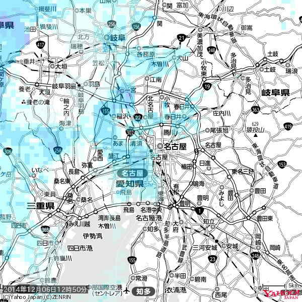 名古屋の天気(雨): 降水強度: 1.85(mm/h) 2014年12月06日 12時50分の雨雲 #雨雲bot #bot 名古屋の天気(雨): 降水強度: 1.85(mm/h) 2014年12月06日 12時50分の雨雲 #雨雲bot #bot