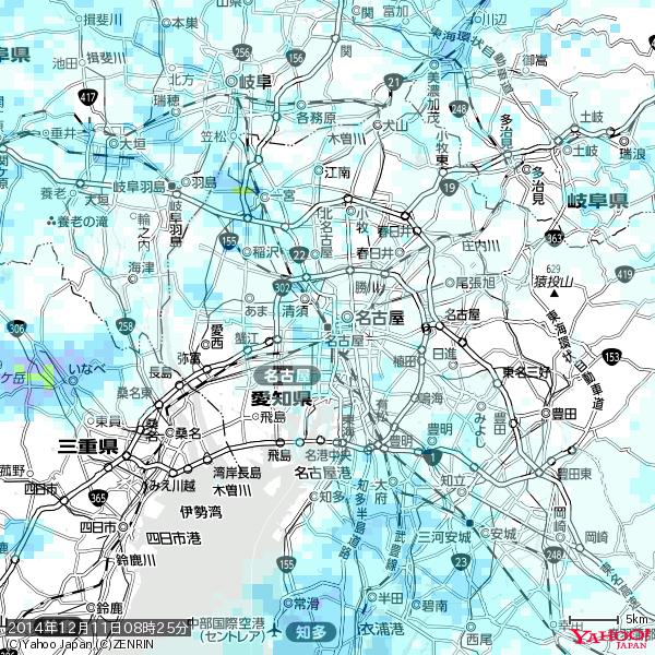 名古屋の天気(雨) 降水強度: 0.75(mm/h) 2014年12月11日 08時25分の雨雲 #雨雲bot #bot 名古屋の天気(雨) 降水強度: 0.75(mm/h) 2014年12月11日 08時25分の雨雲 #雨雲bot #bot