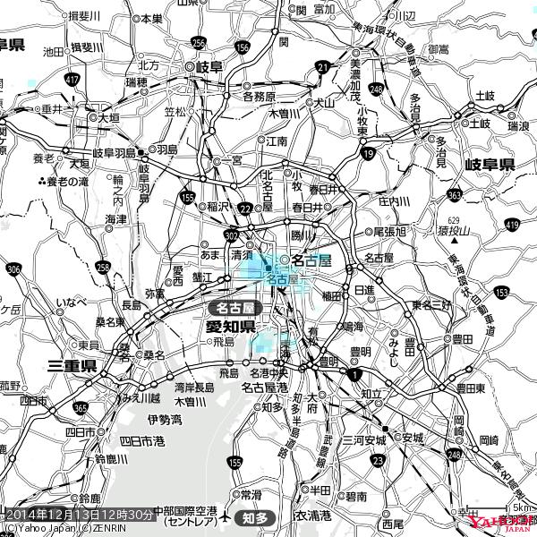 名古屋の天気(雨) 降水強度: 2.88(mm/h) 2014年12月13日 12時30分の雨雲 #雨雲bot #bot 名古屋の天気(雨) 降水強度: 2.88(mm/h) 2014年12月13日 12時30分の雨雲 #雨雲bot #bot