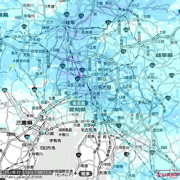 名古屋の天気(雨) 降水強度: 6.25(mm/h) 2014年12月16日 10時35分の雨雲 #雨雲bot #bot 名古屋の天気(雨) 降水強度: 6.25(mm/h) 2014年12月16日 10時35分の雨雲 #雨雲bot #bot