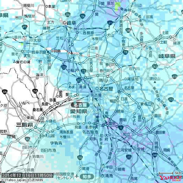 名古屋の天気(雨) 降水強度: 4.38(mm/h) 2014年12月16日 11時50分の雨雲 #雨雲bot #bot 名古屋の天気(雨) 降水強度: 4.38(mm/h) 2014年12月16日 11時50分の雨雲 #雨雲bot #bot