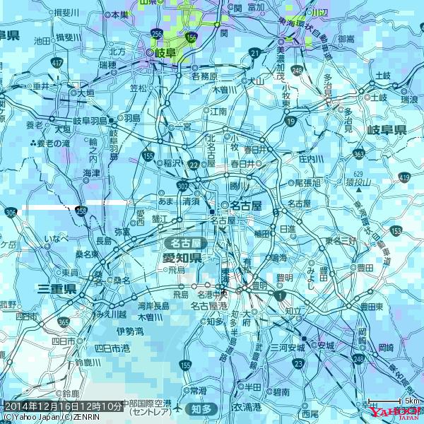 名古屋の天気(雨) 降水強度: 5.25(mm/h) 2014年12月16日 12時10分の雨雲 #雨雲bot #bot 名古屋の天気(雨) 降水強度: 5.25(mm/h) 2014年12月16日 12時10分の雨雲 #雨雲bot #bot