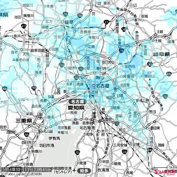 名古屋の天気(雨) 降水強度: 2.63(mm/h) 2014年12月17日 23時45分の雨雲 #雨雲bot #bot 名古屋の天気(雨) 降水強度: 2.63(mm/h) 2014年12月17日 23時45分の雨雲 #雨雲bot #bot