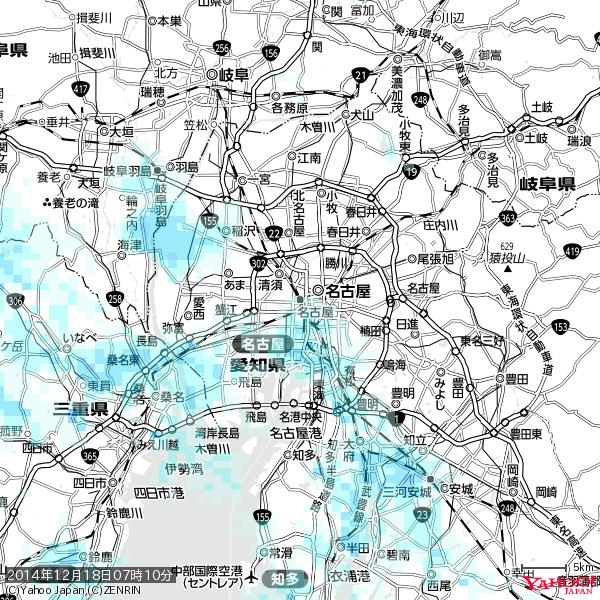 名古屋の天気(雨) 降水強度: 1.15(mm/h) 2014年12月18日 07時10分の雨雲 #雨雲bot #bot 名古屋の天気(雨) 降水強度: 1.15(mm/h) 2014年12月18日 07時10分の雨雲 #雨雲bot #bot