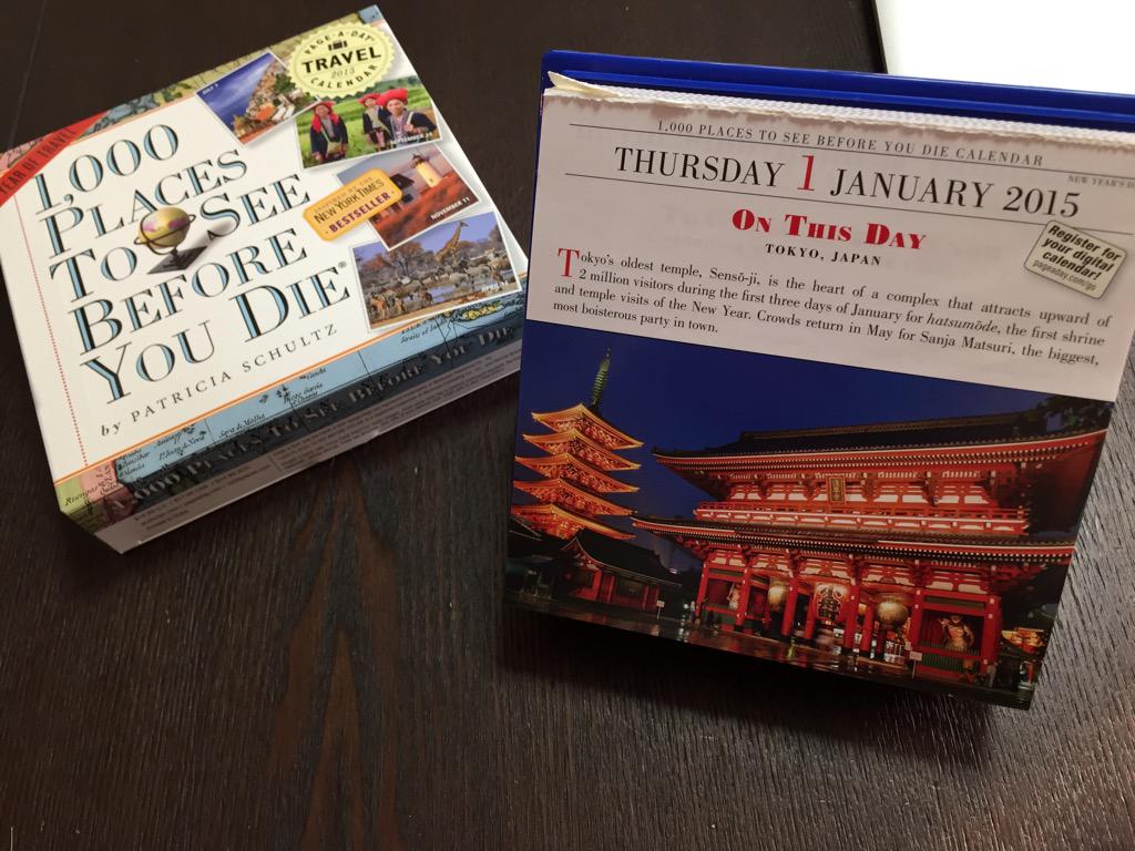 1,000 Places to See Before You Die 2015 Page A Day Travel Calendar 1,000 Places to See Before You Die 2015 Page A Day Travel Calendar