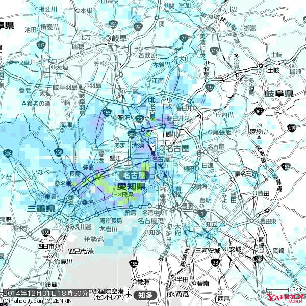 名古屋の天気(雨): やや強い雨 降水強度: 11.50(mm/h) 2014年12月31日 18時50分の雨雲 #雨雲bot #bot 名古屋の天気(雨): やや強い雨 降水強度: 11.50(mm/h) 2014年12月31日 18時50分の雨雲 #雨雲bot #bot