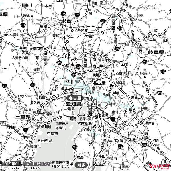 名古屋の天気(雨) 降水強度: 0.55(mm/h) 2015年01月14日 11時05分の雨雲 #雨雲bot #bot 名古屋の天気(雨) 降水強度: 0.55(mm/h) 2015年01月14日 11時05分の雨雲 #雨雲bot #bot