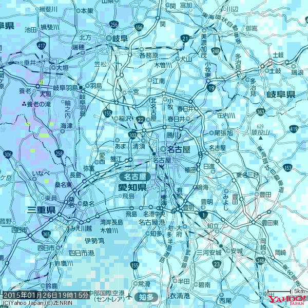 名古屋の天気(雨) 降水強度: 3.88(mm/h) 2015年01月26日 19時15分の雨雲 #雨雲bot #bot 名古屋の天気(雨) 降水強度: 3.88(mm/h) 2015年01月26日 19時15分の雨雲 #雨雲bot #bot