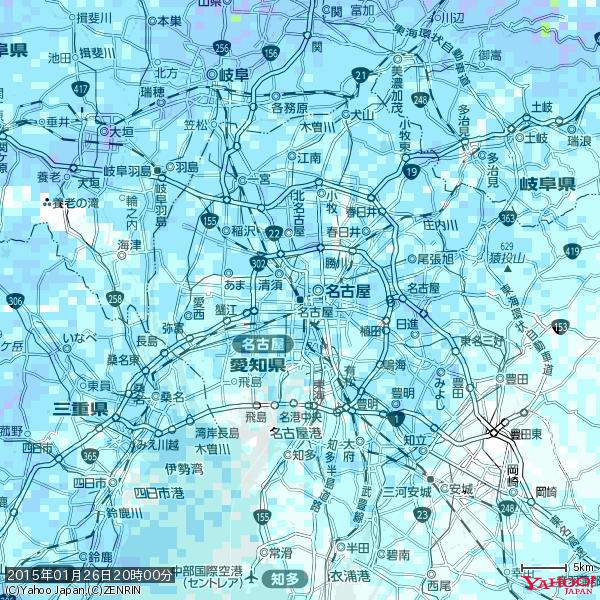 名古屋の天気(雨) 降水強度: 2.88(mm/h) 2015年01月26日 20時00分の雨雲 #雨雲bot #bot 名古屋の天気(雨) 降水強度: 2.88(mm/h) 2015年01月26日 20時00分の雨雲 #雨雲bot #bot